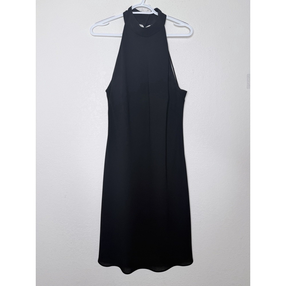 Jones Wear Midi Dress Womens 14 Black Lined‎ Strappy Party Cocktail